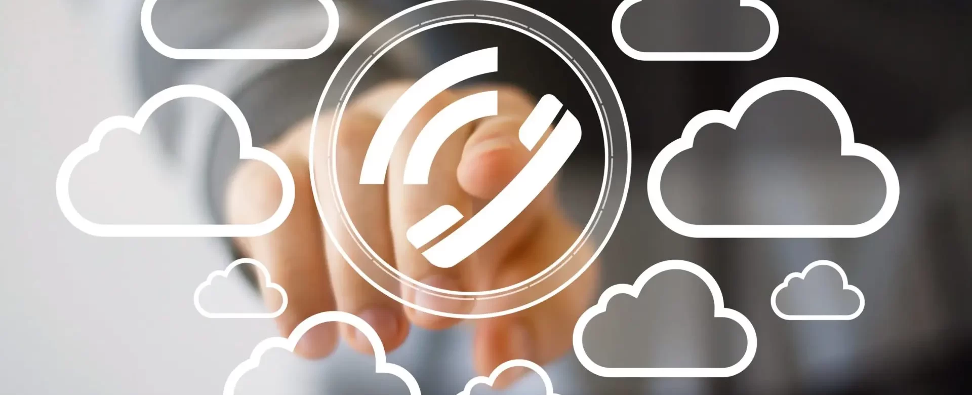 Businessman,Pushing,Web,Button,Phone,Symbol